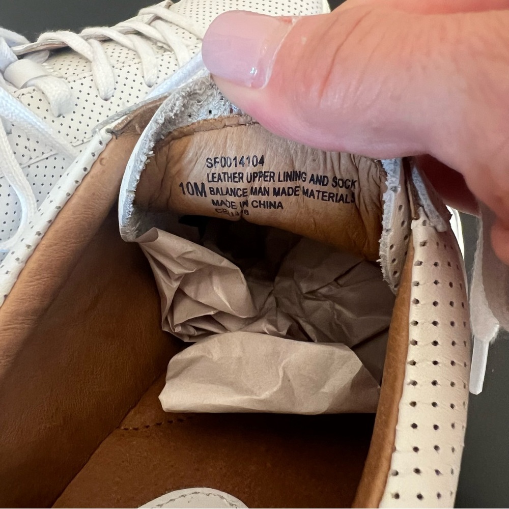 Sofft White Somers Tie Perforated Sneaker 10 - Picture 11 of 11
